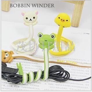 Hot sell cute Korean desktop collation cartoon manager cartoon animal headphone wire winder a hair