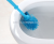 Double-sided strong decontamination toilet brush set creative TPR plastic brush dead Angle cleaning brush