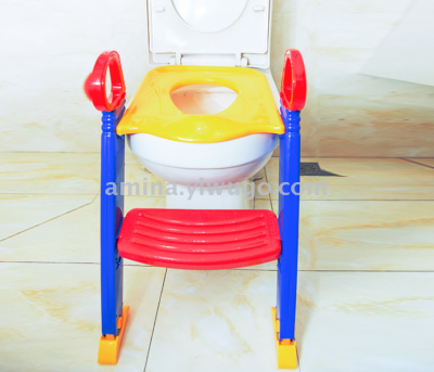 Children's foldable toilet ladder children's toilet with pedal seat toilet seat toilet seat