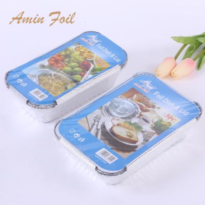 Thickened tin foil box aluminum foil container oven grill baking sheet