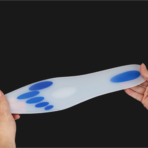 mk07-883 foot pad medical silicone insole soft silicone shock absorbing insole health care silicone health care insole