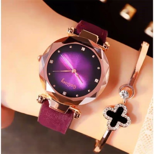 ns super fire net red watch female student korean simple fashion trend waterproof tiktok same leopard print women‘s watch