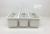 Three sets of fashion PS plastic seasoning boxes square seasoning POTS for kitchen and sanitary ware 469-8162