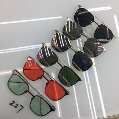 Frameless sunglasses shipped in a mix of colors