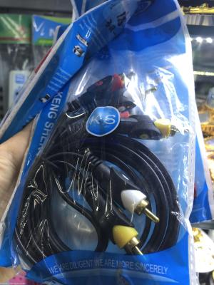Audio wire 1.5 meters 6 head TV wire specifications can be customized