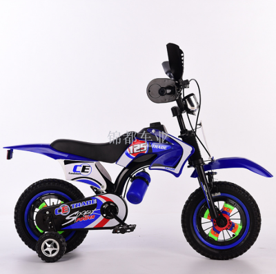 Imitation motorcycle shock absorber buggy 12 \"16\" export cross-country children's bicycle