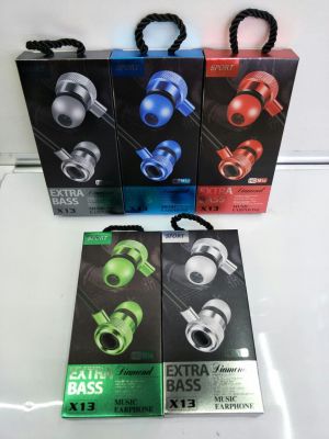 New in-ear phone universal headphones sonoma brand headphones X13