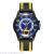 New men's crystal face color silicone sports watch