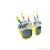 Manufacturers direct supply of new fashion multi-color birthday cake 3 candles glasses