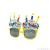 Manufacturers direct supply of new fashion multi-color birthday cake 3 candles glasses