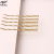 South Korean hairpin golden word bang clip hairpin blond hair clip wave steel clamp not to drop paint