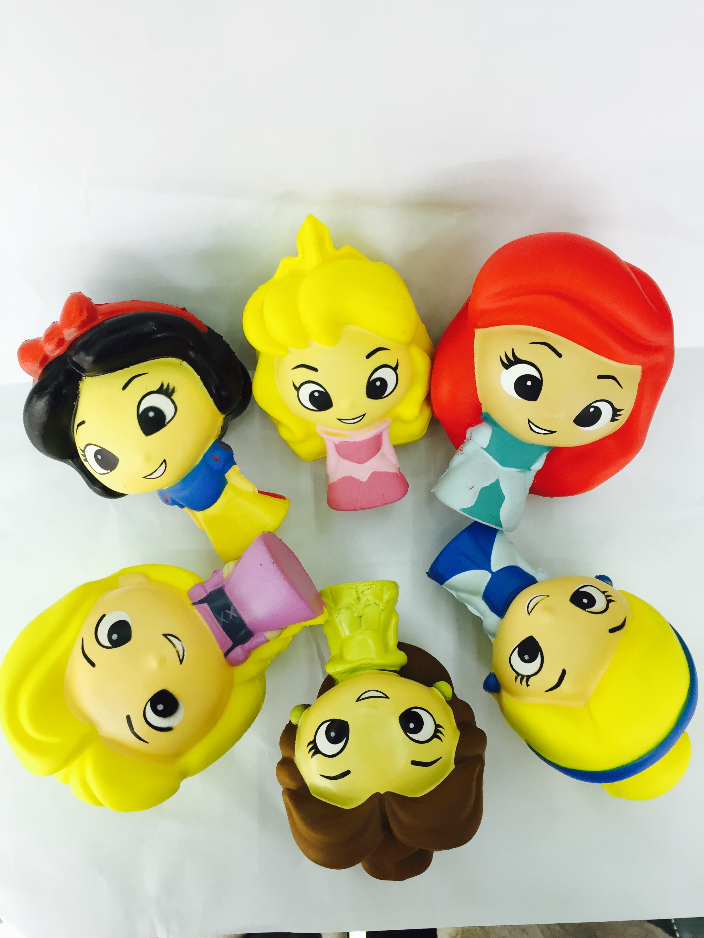 厂家直销SQUISHY慢回弹PU减压发泄捏捏乐玩具仿真摆件 公主系列