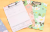 Floral series A4 file clipboard clipboard notes file
