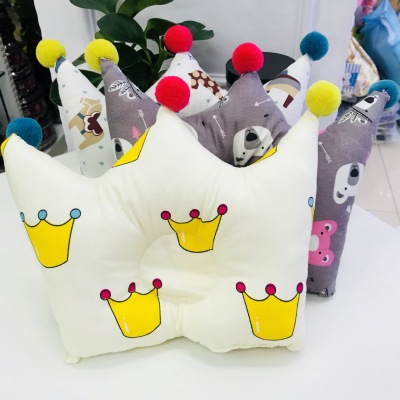 Newborn super express the crown molding pillow pure cotton fabric soft breathable cotton filling superior quality can be cleaned