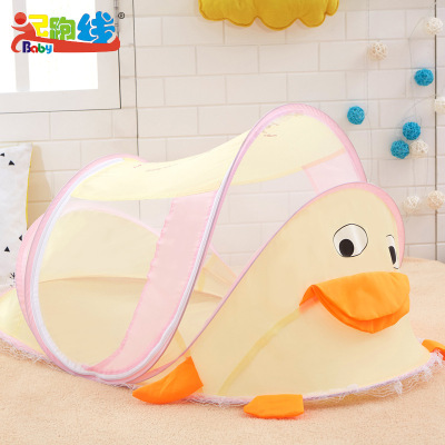 This cartoon Infant folding mosquito net factory direct sale