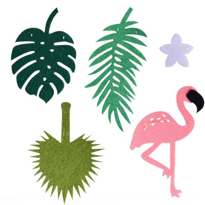 Tropical rainforest pineapple flamingo la flag cactus ins children's room kindergarten decoration site layout road