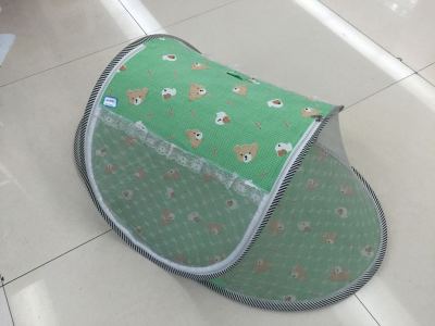 Professional wholesale infant bed nets folding bed nets boat-shaped infant bed nets from a box, cotton lace oh