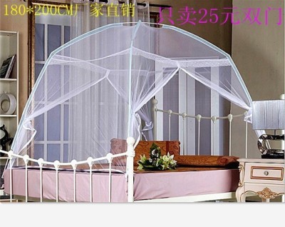 Manufacturers sell Mongolian yurt mosquito net wholesale with raised bottom double zipper mosquito net 1.8*200