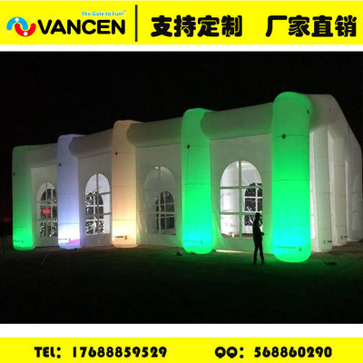 Custom export PVC outdoor large inflatable housing tent wedding exhibition inflatable side tent tent