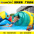 New indoor children's playground equipment inflatable caterpillar channel built-in adventure obstacle inflatable custom