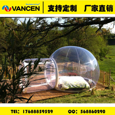 Pair of transparent inflatable tents crystal house outdoor camping b&b tent naughty tent custom made
