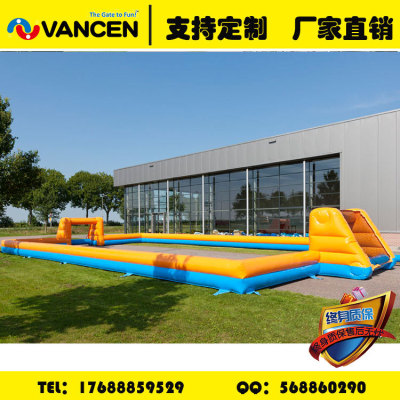 Manufacturers custom inflatable football field game PVC water football field fun games props and equipment wholesale