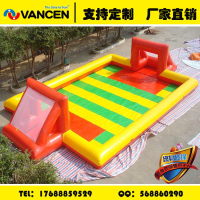 【 guangzhou factory 】 direct supply of large inflatable sports football field adult inflatable basketball field props 