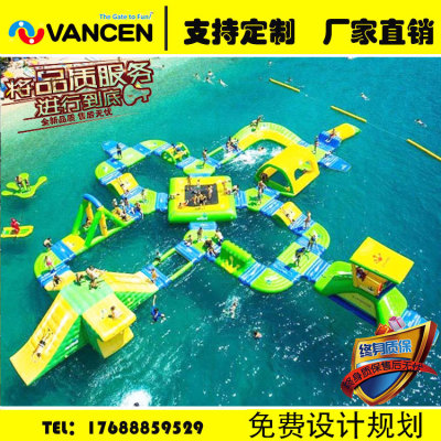 Clearance equipment Manufacturers direct environmental protection thickening inflatable Water crossing outdoor children's Water Park amusement equipment