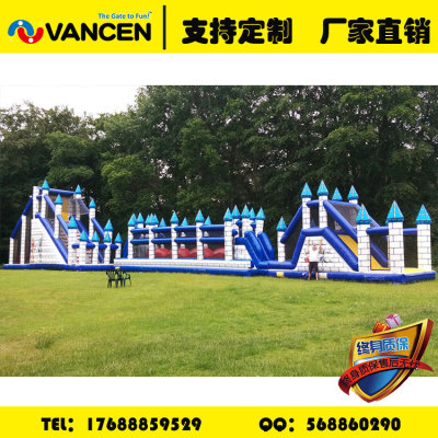 Customized Outdoor Land Crossing PVC Land Crossing Obstacle Race Children Amusement Park Equipment Customization