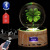3D dandelion crystal ball four-leaf clover music box bluetooth rotating colorful luminescent base furnishing