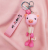 Lovely smiling face long feet pig hanging ornaments year of the pig creative ornaments key chain pendant