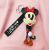 Cartoon long-legged Mickey Mouse hello Kitty little jingle key chain pendant quality men's bag jewelry pendant