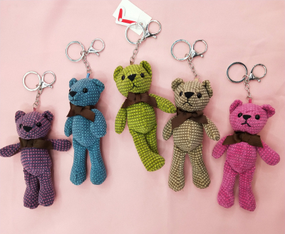 Cute gewen bear bag doll hanging ornaments car accessories accessories