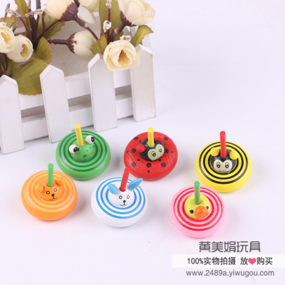 Wooden small top desktop decompression wooden toy kindergarten opening activities promotional gifts gifts