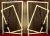 Wedding geometric luminous door stage background decoration road lead