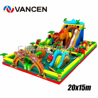 2018 new outdoor lawn children's inflatable castle children's amusement project traffic town customized