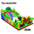 Bouncy castle guangzhou custom export PVC outdoor children's inflatable castle park toy bouncer