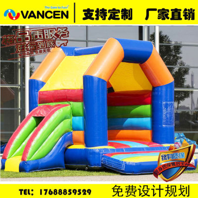Manufacturer customized children's slide various styles of inflatable castle outdoor inflatable trampoline air cushion 
