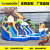 Guangzhou manufacturers custom PVC outdoor children's home inflatable slide pool combination naughty fort amusement 