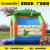 Inflatable castle outdoor large children's naughty castle playground slide crocodile trampoline land adventure amusemen