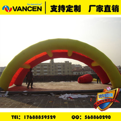 Guangzhou manufacturers custom AD wedding inflatable arch holiday crown opening inflatable arch model