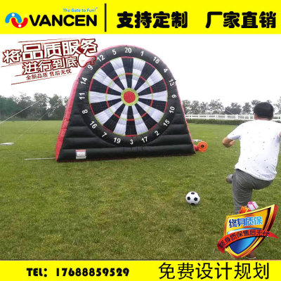 Manufacturers custom outdoor adult shot inflatable football darts children sports Velcro football interactive game