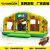 PVC indoor outdoor square lawn children's entertainment inflatable house naughty castle painted boat entertainment 