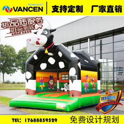 Inflatable castle outdoor large family indoor small naughty castle children inflatable slide trampoline toys