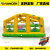 PVC indoor outdoor square lawn children's entertainment inflatable house naughty castle painted boat entertainment 