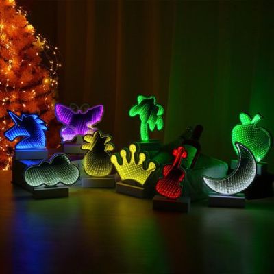 Factory Direct Sales Led Modeling Lamp Creative Gift 3D Table Lamp Small Night Lamp Party Neon Supply Wholesale