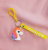 Cartoon car pendant unicorn key chain jewelry pendant quality creative package accessories