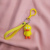 Cute little yellow duck kitten key chain pendant key accessory bag ornament pendant