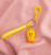 Cute little yellow duck kitten key chain pendant key accessory bag ornament pendant
