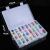 10 cases transparent plastic storage box free assembly jewelry accessories finishing box 15 cases 24 cases